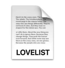 lovelist