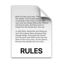 rules